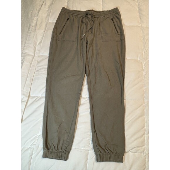 C&C CALIFORNIA Pull-On Jogger Pants Womens Size L Green Granola Gorp Outdoor - Picture 1 of 7
